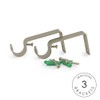 Ivilon Drapery Window Curtain Rod - End Cap Style Design