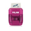 MILAN 151008 2 in 1 Sharpener and Eraser - Assorted