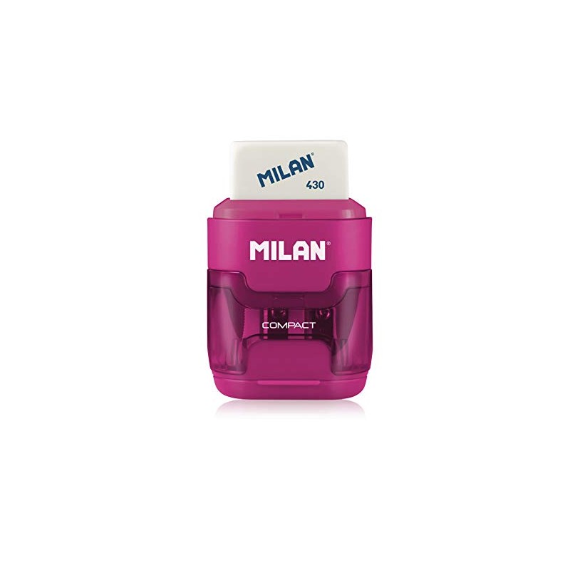 MILAN 151008 2 in 1 Sharpener and Eraser - Assorted