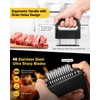 MEETOZ Meat Tenderizer Tool, 48 Stainless Steel Ultra Sharp Needle