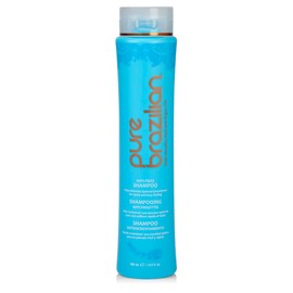 Pure Brazilian Anti-Frizz Daily Shampoo, Salt-Free, Color Safe, with Keratin, Argan Oil & Acai for Prolonged Treatment & Smooth Hair, 13.5 Oz