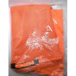 UniFirst 5 Large Capacity Commercial Heavy Duty Mesh Laundry Bags 40 x 30" Bright Orange