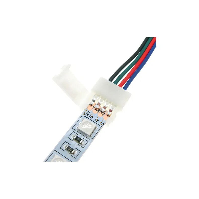 10pc Cable Conector Junta De Unir Tiras Led Unicolor Spi