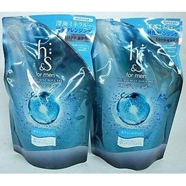 [Set of 2] h&s for men Conditioner Volume Up Refill, 10.6 oz (300 g) x 2 Packs