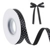 Polka Dot Ribbon 3/8 Inch 25 Yards Black and White