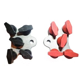 Kat5 Terminals 8053 Multi-Connection Industrial Top Post Battery Terminals, 5-Gang, Threaded Post - Solid Zinc Construction, Ergonomic Design for 12v Lights, Power Inverters, RV, Marine, Auto