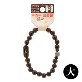 Prayer Buddhist Bracelet: Sacred Jujube Wood Triple Buddha Zodiac Protection Beads (Large) (Horse Zodiac)