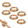 Pack of 6 Flange Hexagonal Locking Nuts, Sanitary Lock Nuts,