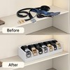 Dexgva Belt Organizer for Drawer - Bamboo Belt Storage Organizer