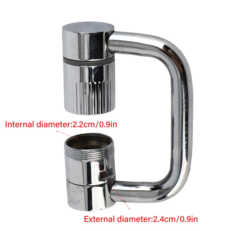 Faucet Extender Mechanical Arm Rotatable Splash Proof Copper Faucet Aerator