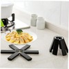 GRIRIW Folding Pot Holder Set 6pcs Kitchen Hot Pads Tea