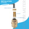 MEASUREMAN 3/4" Non-Pulsed Rotary Piston Volumetric Cubic Meter Water Meter