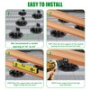 12Pack Adjustable Deck Support Pedestal Deck Foundation Base Support，Used for
