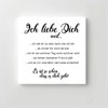 Wooden Sign Printed | "I Love You" | 15 x
