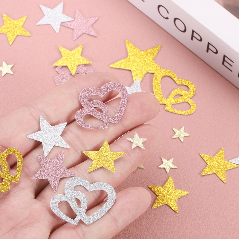 sourcing map 200Pcs Star Confetti Glitter Confetti Table Confetti Decor