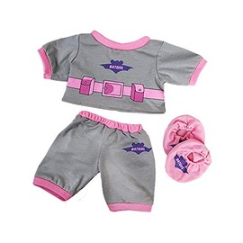 Batgirl PJ's W/Slippers Teddy Bear Clothes Outfit Fits Most 14" - 18" Build-A-Bear and Make Your Own Stuffed Animals