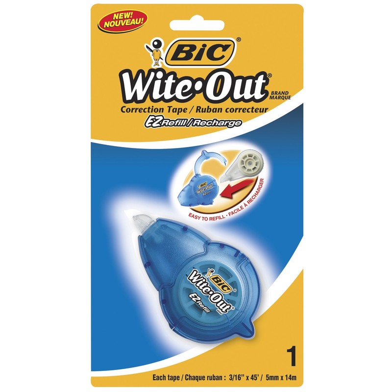 BIC Wite-Out EZ Refill Correction Tape, White, 1-Pack