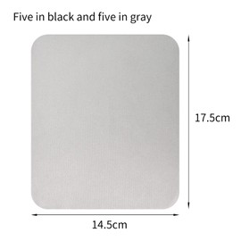 Ehuihuan Pack of 10 Glasses Cleaning Cloths Microfibre, High-Quality Microfibre Cloths for Glasses, Screens & Lenses, Reusable Cleaning Cloths in Black & Grey