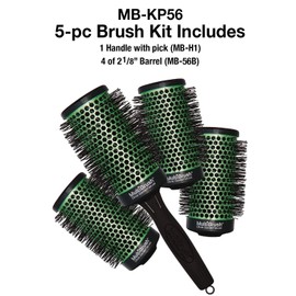 Olivia Garden MultiBrush Detachable Thermal Styling Hair Brush (5-Piece Kit 2 1/8" 56mm)