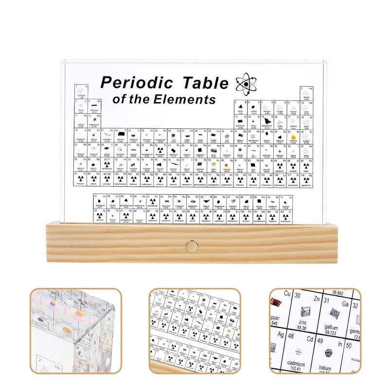 Real Periodic Table of Elements,Acrylic Periodic Table Decor,83 Real Elements