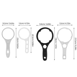 VILLCASE 4 Piezas Llave Para Carcasa De Filtro - Herramienta PláStica Para Cambio De Filtros De Agua Ideal Para FáCil InstalacióN