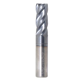 findmall 1/2 Inch Helix Carbide End Mill Tialn Coated 4 Flute 1-1/4 Inch Length of Cut Fit for Aluminum Cut Non-Ferrous Metal Upcut CNC Spiral Router Bit