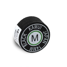 KAMUI Black Laminated Pool Billiard CUE TIP - 1 pc (Medium, 14 mm)