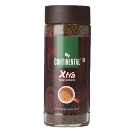 Continental Coffee XTRA Instant Coffee Powder | 200g Jar | 30% Chicory and 70% Robusta Coffee | Medium Roast Instant Coffee | Granulated Instant Coffee