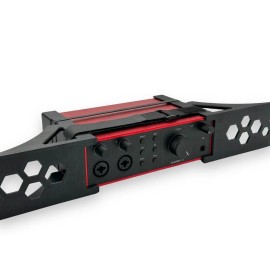 Iron Prints Rack Mount Kit for Scarlett 4i4 4th Gen 1.5U 19” Rack Mount - 4 Variations - Hexagon