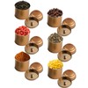 Merkaunis 6 Pack Tea Tin Canister with Airtight Double Lids