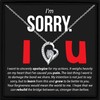 I’m Sorry Gift Necklace Gift Apology Gift For Partner Gift