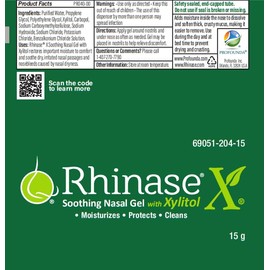 Rhinase X Allergy Relief - Gel nasal lubricante – Sal dual, fórmula libre de esteroides para humedad y comodidad | Ideal para nadadores y usuarios de 