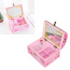 Musical Jewelry Box Large Space Mirror Design Music Jewelry Organizer