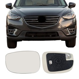 Driver Side Mirror Glass for Mazda CX-5 2017-2023,CX-9 2016-2023,Backing Plate Power Heated & Blind Spot Left Side Mirror Glass for Mazda CX-5 2017 2018 2019 2020 2021 2022 2023,CX-9 2016-2023