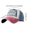 [YULOONG] 100% Cotton Retro Washed Denim Baseball Cap, Adjustable, Unisex,
