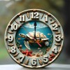 10-Inch Wooden Clock for a Magic Enthusiast with a Top