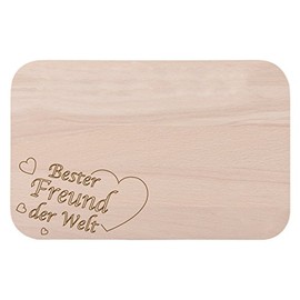 'Breakfast Board/Breakfast Board with "Best Friend in the World Gift, Wooden Gift Idea Ideal For birthdays and Christmas