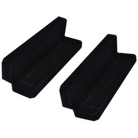 iSuperb Necklace Gift Box, 2PK Black Flocking Bracelet Box Jewellery Box Bracelet Gift Box Necklaces Jewellery Box for Jewellery Shop Window