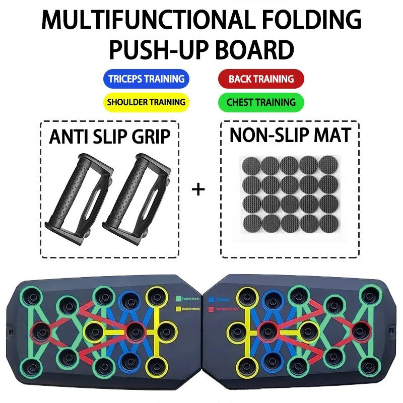Push-Up Board Set for Strength Training – Foldable Fitness Board