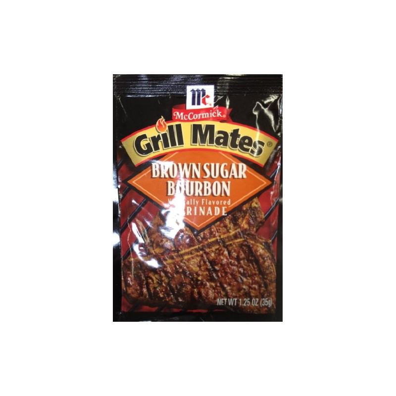 McCormick Grill Mate BROWN SUGAR BOURBON Marinade 1.25oz (10 Packets)