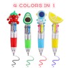 Wanheart 12 PCS Multicoloured Pens,Mini Retractable Ballpoint 4-Colour for Kids,Party