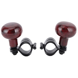 Steering Wheel Knob, 2Pcs Mahogany Sturdy Pratical Durable Spinner Knob, for Boats Tractors