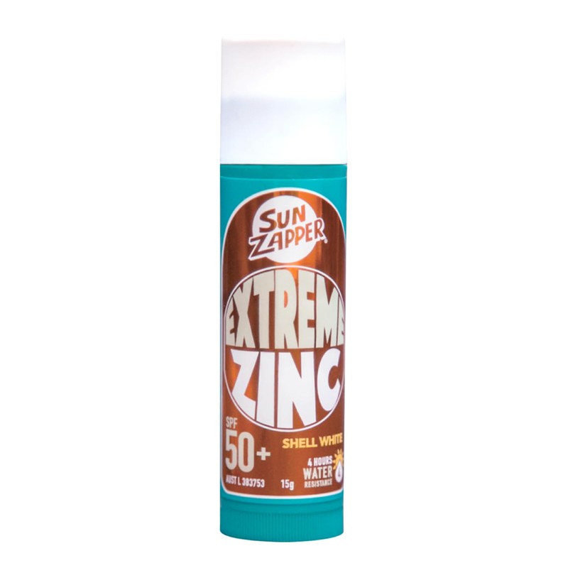 Sun Zapper Extreme Zinc Stick Shell White SPF 50 Protector