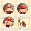 Gxlaihly Pack of 2 Capybara Keyrings, Funny Cartoon Capybara Keyring,