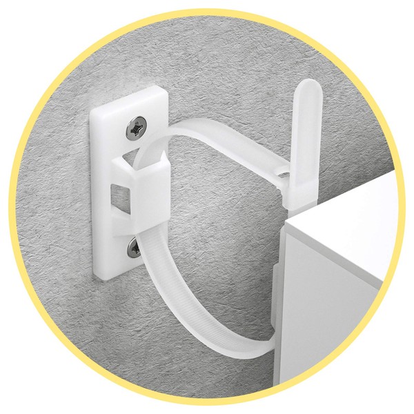 Furniture Straps (6 Pack) Baby Proofing Anti Tip Furniture Anchors