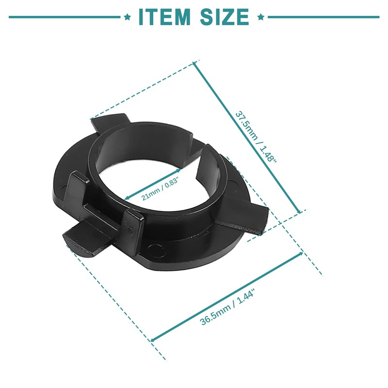ACROPIX H7 LED Headlight Adapter Front Bulb Retainer Holder Fit