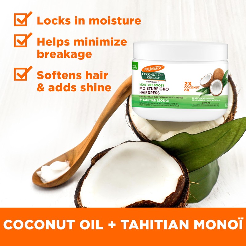 Palmer's Coconut Oil Formula Moisture Gro Hairdress, 8.8 Ounce