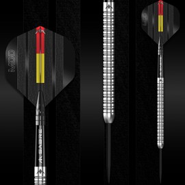 Mission | Mike De Decker Darts | Steel Tip | 95% Tungsten | Silver | Available in Multiple Weights. (26, Grams)