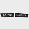 Lund Boat Raised Logo Decal Sticker Pro V Bass