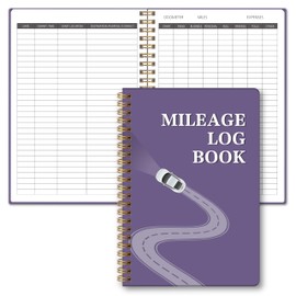 Auto Mileage Log Book for Personal or Business, Vehicle Maintenance Log Book for Car, Miles Log Book for Taxes, Car Mileage Log Book for Expense Rocord Notebook, 5.9"x 8.6"